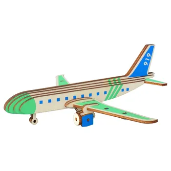 

C919 Airplane DIY 3D Wooden Puzzle Woodcraft Assembly Kit Cutting Wood Toys For Christmas Gift 3179