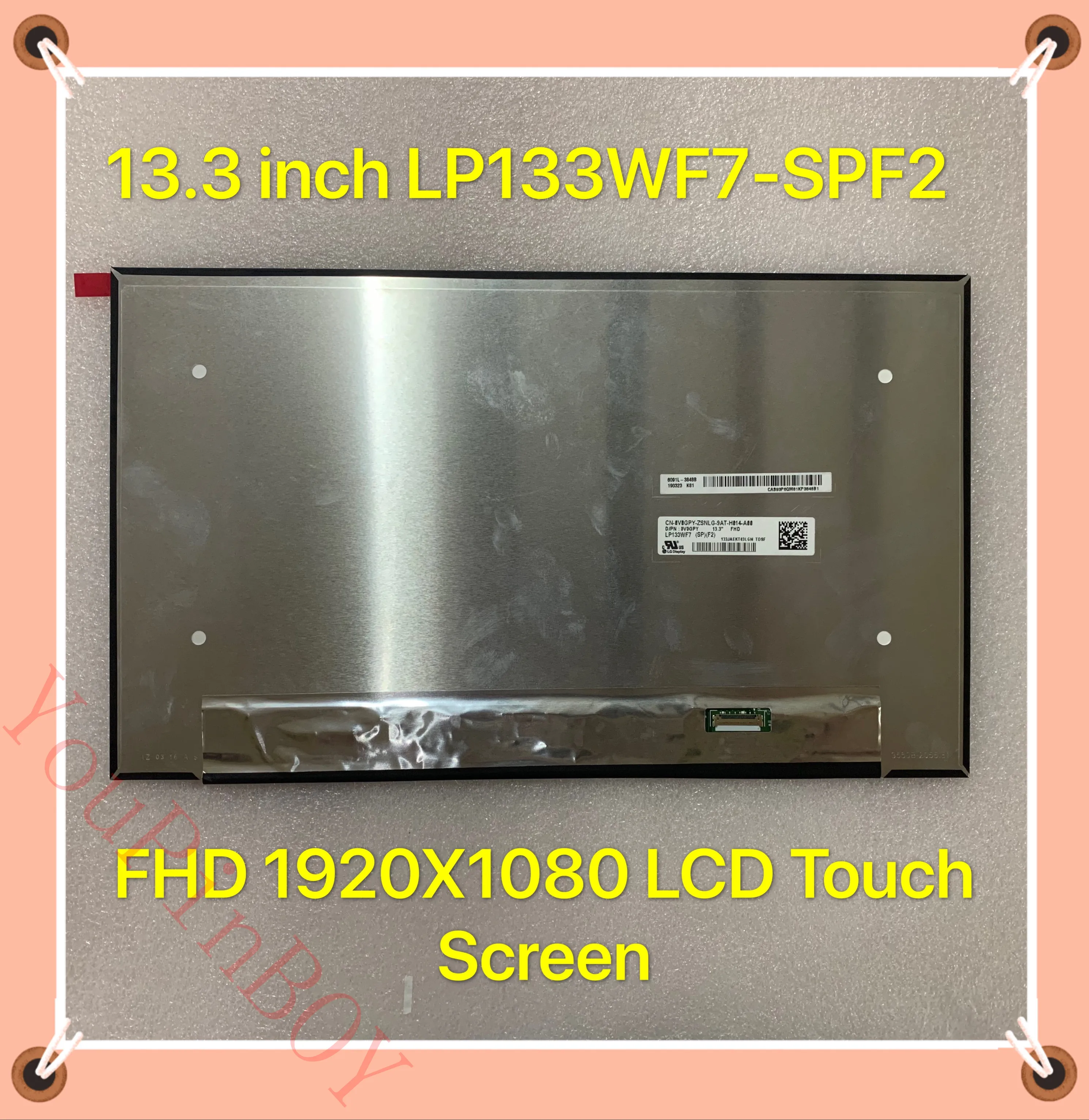 15 6-дюймовый светодиодный сенсорный ЖК-дисплей для ноутбука LP133WF7 (SP)(F2) экран 13 3*1920
