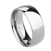 TIGRADE 2/4/6/8mm hommes alliance poli femmes titane Simple fiançailles classique anneaux noir argent couleur dame anel 3-15