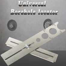 Плиточный скважинный локатор Универсальный многофункциональный регулируемый позиционный Перфоратор Инструмент из нержавеющей стали для резки стекла линейка отверстие открывалка