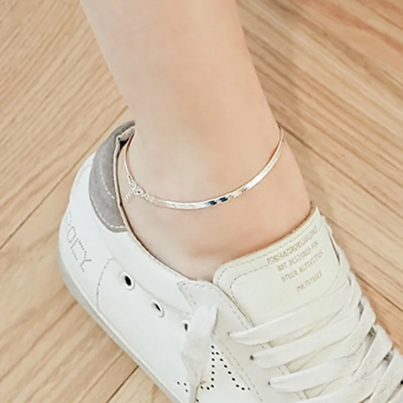 

Day South Korea Simple Cool Snake Bone Anklet Women's INS Online Celebrity Normcore Style Retro Sexy Ankle Ring