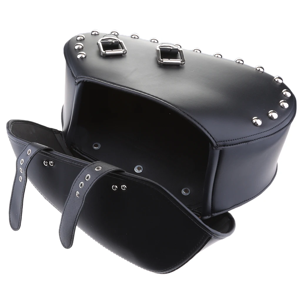 Saddlebags Left Side Storage For Honda Shadow Yamaha V-Star XVS 650 950 1100
