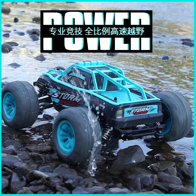 

New High-speed Off-road Vehicle Four-wheel Drive Full-scale High-speed Bigfoot Remote Control Car Professional Model PVC Toy