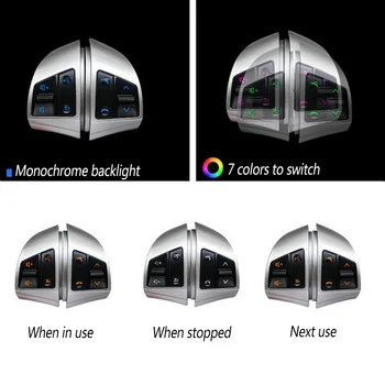 

For 2008-2011 H yundai Elantra Seven color steering wheel button HD Multifunction Steering Wheel Remote Control Button