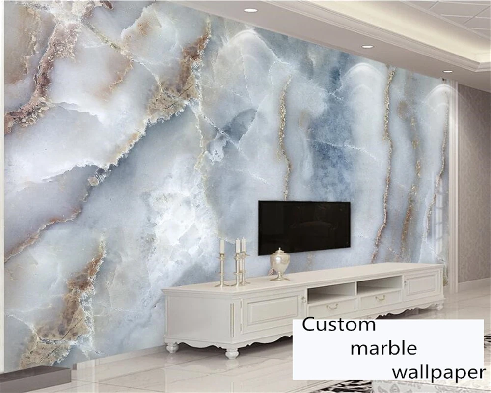 beibehang papel de parede Customized modern stylish abstract atmospheric wallpaper marble stone pattern background papier peint