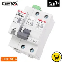 GEYA GRD9L 6KA ELCB RCCB-disjoncteur 2P 40A 63A 30mA RCD | Dispositif de réparation automatique avec fonction RS485, commande à distance