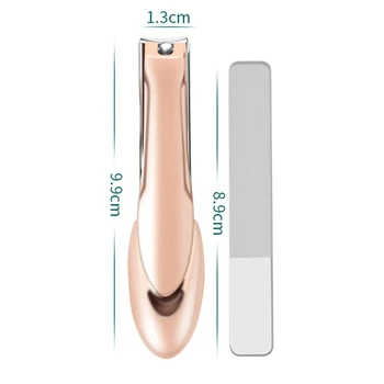 

New 1 Set Manicure Accessories Nail Clippers File Anti-splash Portable for Women Home SCI88