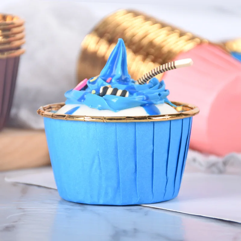 

50pcs cupcake paper cups baking mold accessories mould cake base pans cup tools molds bakery bakeware tool stencil supplies