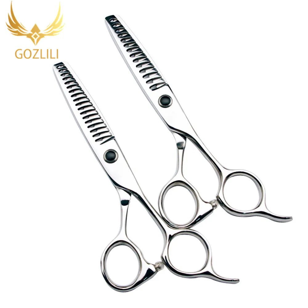 GOZLILI Professional Hairdressing Scissors 18 Teeth Fishbone Big Tooth Seemless ThinningBlendingTexturing Shear Hair Scissors (1)