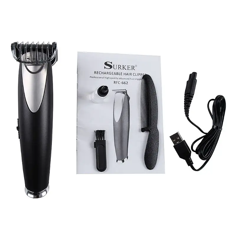 Electric Trimmer Low Noise Rechargeable Hair Clipper Cordless Shaver Razor Hairdressing Machine
