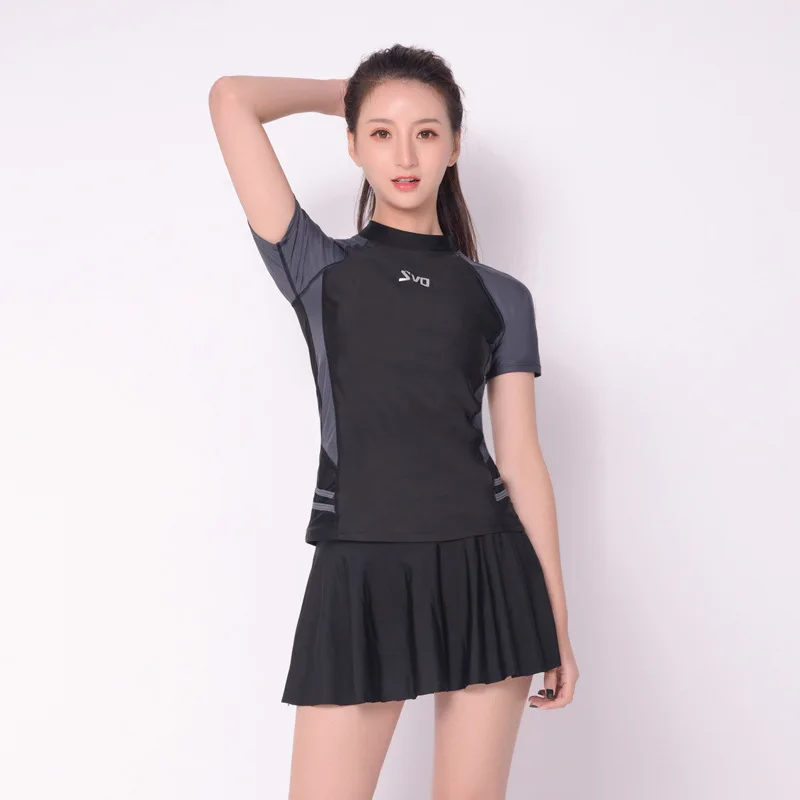 

2019 Spring Bathing Suit Women's Hot Springs-2018 New Style Conservative Students Belly Covering Slimming Boxer Profession Sport