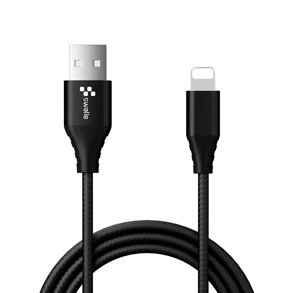 Black for Lightning Swalle Micro usb type-C кабель для iPhone кабель освещения 0,2 м 1,2 м 3A провод для быстрого заряда type-C Магнитный кабель для зарядки телефона - Цвет: Black for Lightning