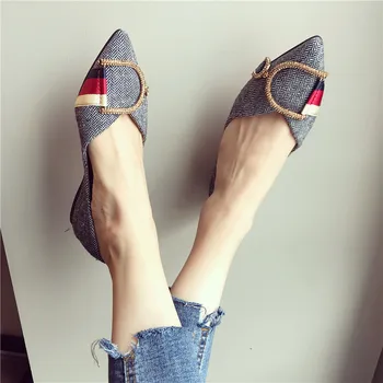 

2020 New Ladies Flat Shoes Casual Shoes Woman Comfortable Pointed Toe Flat Shoes Spring Autumn Brand Women Shoe zapatos de mujer
