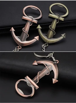 

Beer Bottle Opener Innovative Metal Three - Dimensional Retro Zinc Alloy Sea Navigation Direction Anchor Beer Bottle Opener
