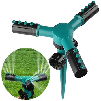 

360° Rotating 3 Arms Lawn Sprinkler Automatic Garden Water Sprinklers Lawn Irrigation Tools