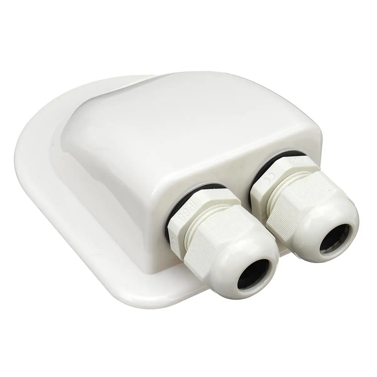 2X морской водонепроницаемый ABS Солнечный двойной ввод кабеля Gland изогнутый кабельный разъем для Rv Campervan Лодка тип кабеля 6 мм до 12 мм