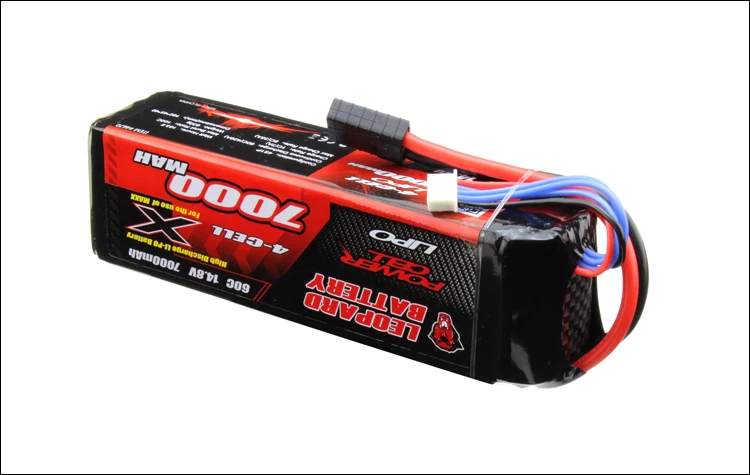 LEOPART 7000MAH 4S 14,8 V 60C высокоразрядная LIPO батарея для Trx UDR X-MAXX