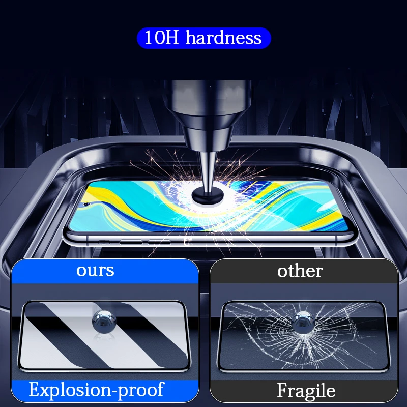 3Pcs Tempered Glass For Xiaomi Redmi Note 9 Pro 9s 7 Pro Screen Protector For Redmi 9 9A Note 8 Pro 8T K30 Pro Protective Glass