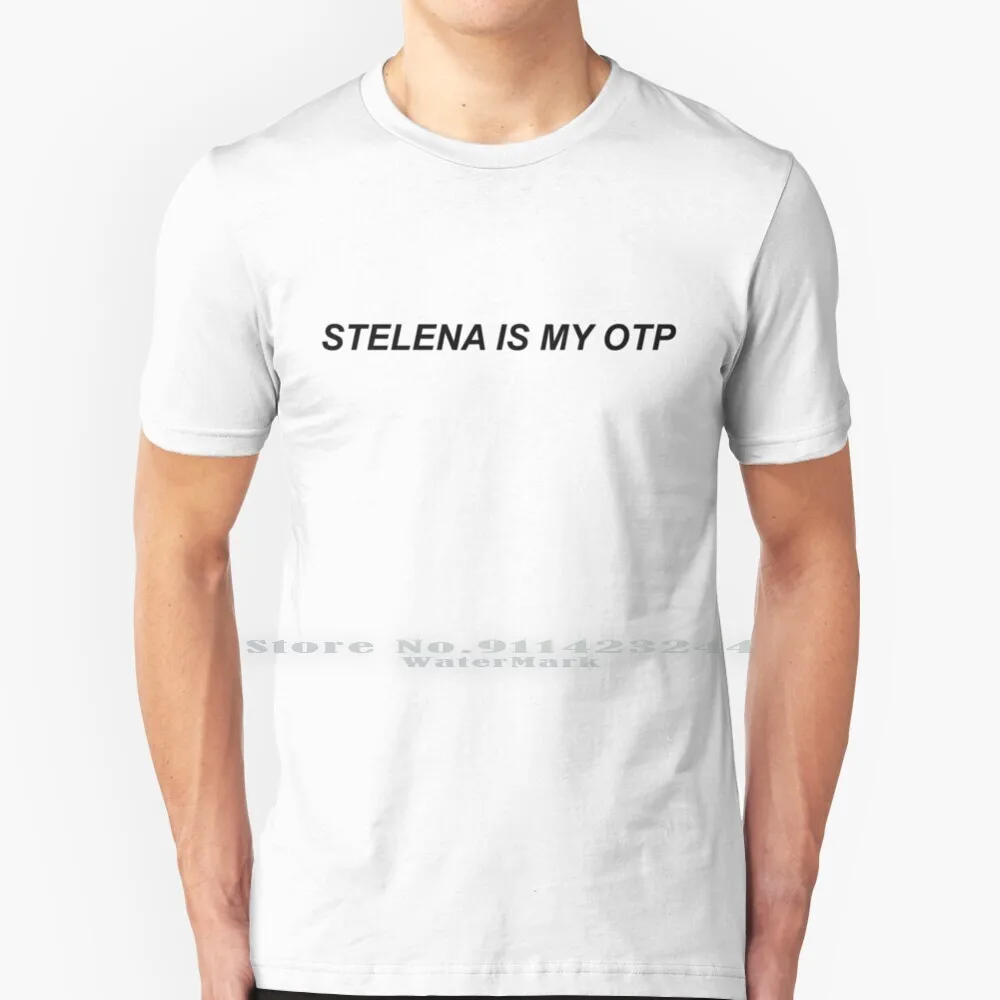 Stelena Is My Otp T Shirt 100% Puro Cotone Tvd Stelena Coosalvatore Elena Gilbert Paul Wesley Superstar Dobrev Otp