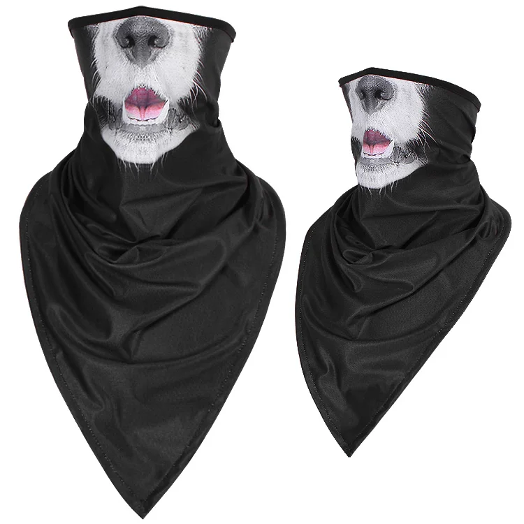 mens infinity scarf CHINGYUN 2020 ice silk animal mask sunscreen riding neck sleeve digital printing men and women outdoor sports triangle scarf 02 paul smith scarves Scarves