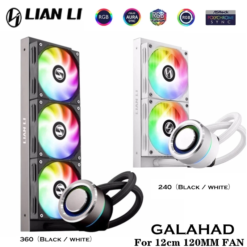 Процессор Lian Li радиатор для 12 см 120 мм вентилятор GALAHAD 240/360 замкнутый контур AIO LIquid