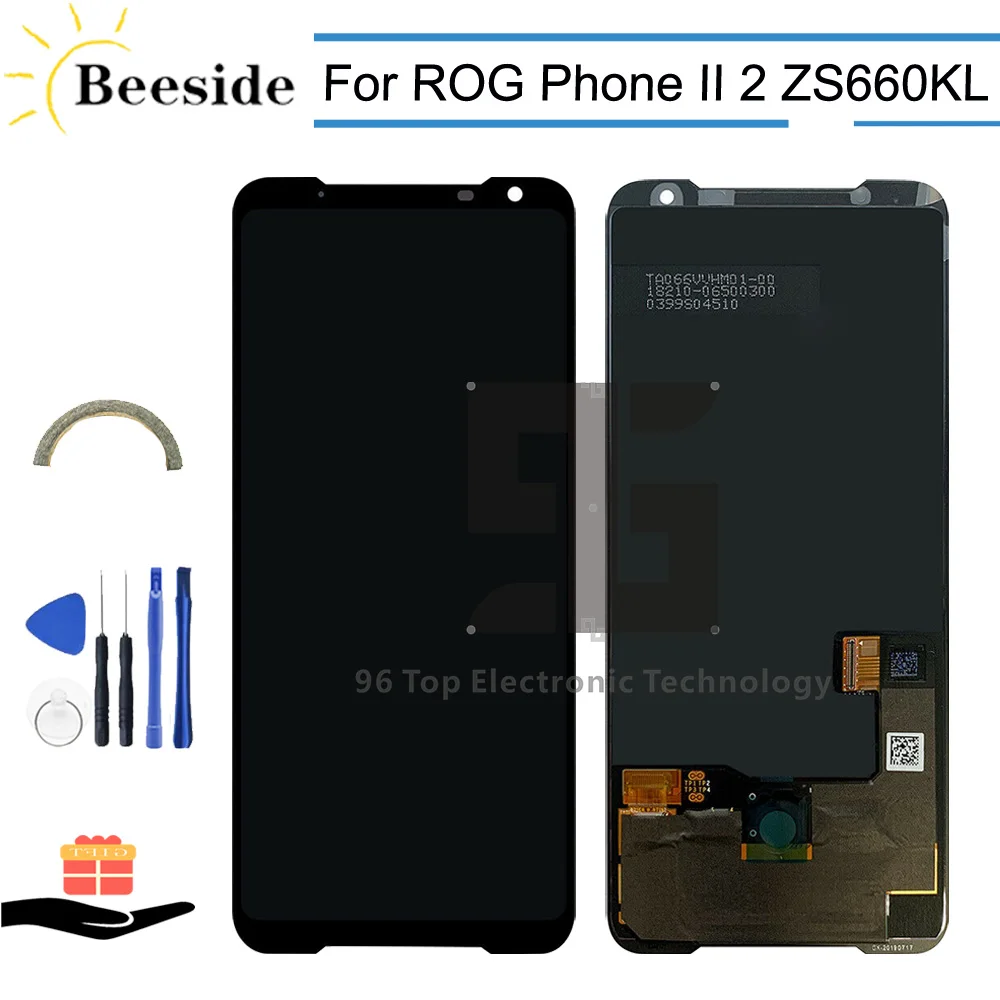 

AA+ Original LCD 6.59'' Black For ASUS ROG Phone II 2 ZS660KL I001D LCD Display Touch Screen Digitizer Assembly Replace