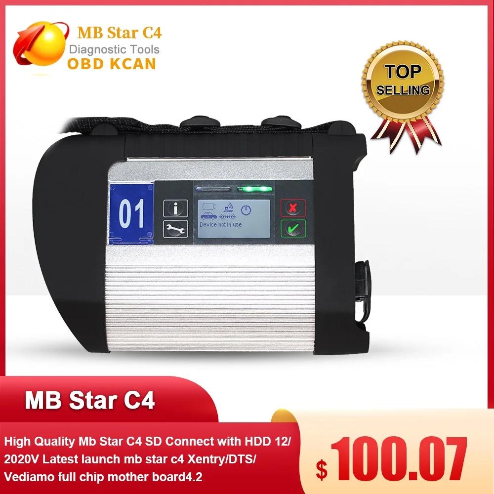 Высокое Качество Mb Star C4 SD соединиться с HDD 12/2020V Последний запуск mb star c4 Xentry/DTS/Vediamo