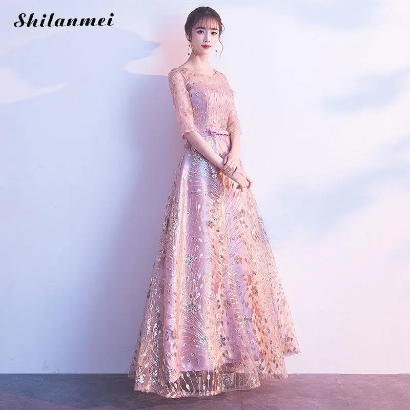 

Rose Floral Evening Party Dress Women Sexy Transparent Mesh Long Dresses Elegant Beading Sequin Wedding Ball Gowns Dress XXL