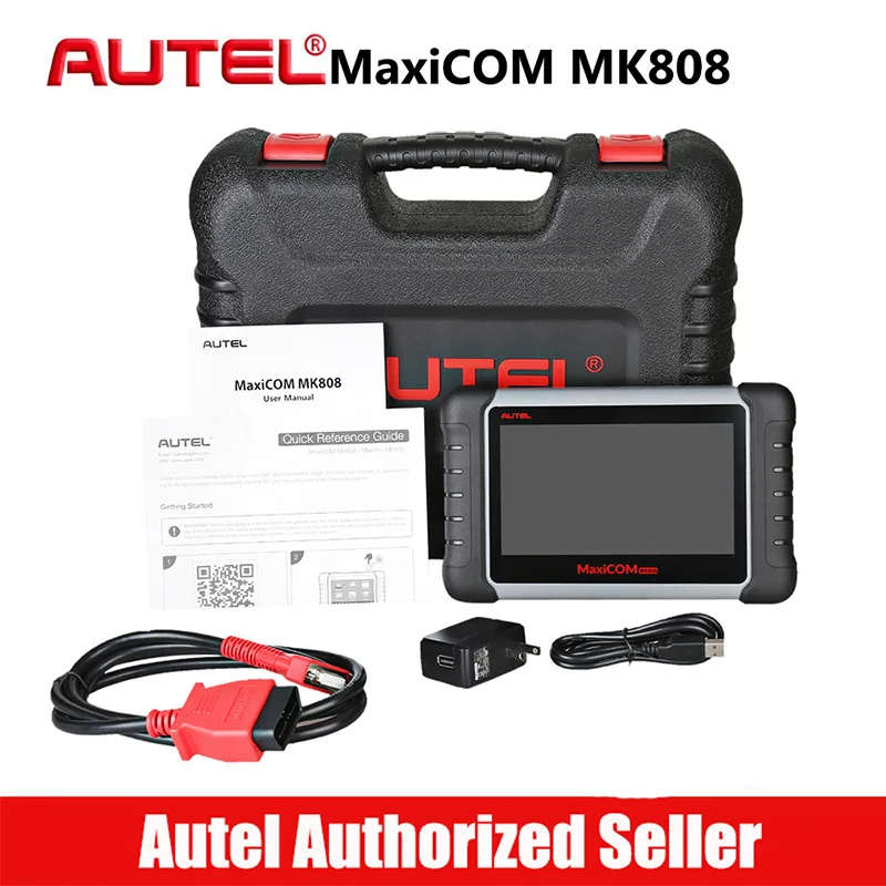 AUTEL MaxiCOM MK808 инструмент диагностики OBD2 сканер считыватель кода obdii Easydiag с полной системы как MD802 MaxiCheck Pro MX808