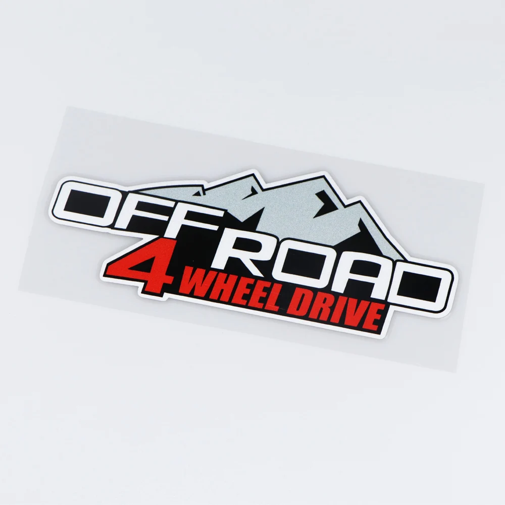 

4X4 OFF ROAD The Four Wheeler Interesting Car Stickers Vinyl Decal Decor Waterproof Vinyl 3D DIY Sticker Car Decoration KK18*9cm