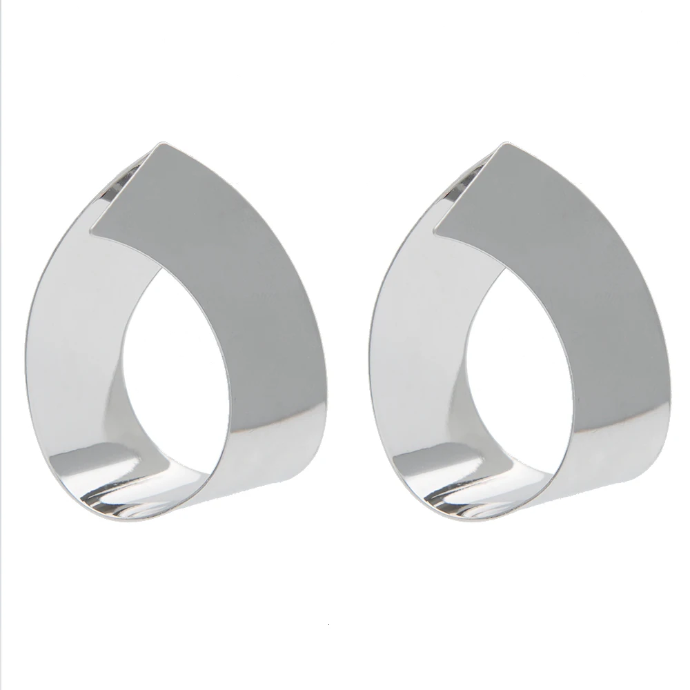 E5275 Trendy Irregular Sequins Metal Geometric Earrings for Women Gold&Silver Simple Punk  Earrings Modern Art Jewelry