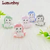10pcs /lot Cartoons Animal Silicone Unicorn Baby Teether Beads  Pacifier Clip Chain Newborn Shower Gifts Accessories Teething 1