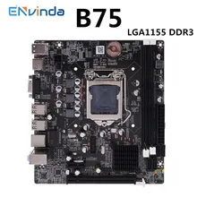 ENVINDA b75motherboard lga 1155  Dual channel DDR3 Memory SATA III USB 3.0 For Intel LGA1155 Core i7 i5 i3 Xeon CPU Computer Mai