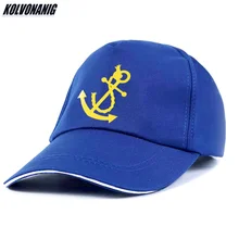 Летняя брендовая Хлопковая мужская Кепка с принтом якоря, Повседневная бейсбольная Кепка унисекс, женские головные уборы, оригинальная морская Кепка s