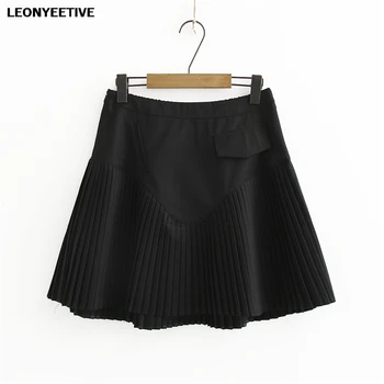 

2020 New Fashion Brand Oversized Plus Size Skirt Above Knee, Mini A-line Solid Casual Natural Cotton
