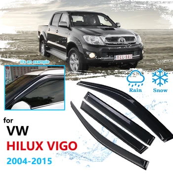

Car Window Accessories for Toyota Hilux Vigo AN10 AN20 AN30 2004~2015 Rain Guard Deflector Visor Awnings Shelters 2005 2006 2007