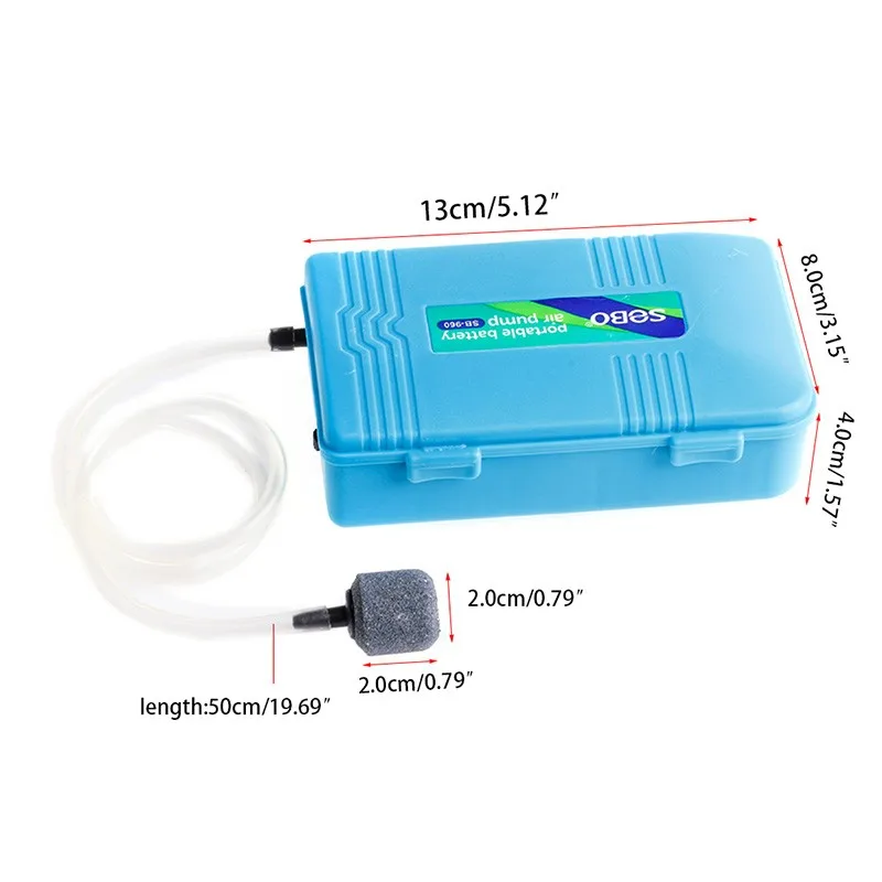 Рыба аквариум на батарейках бак воздушный насос w/Воздушный Камень аэратор кислорода портативный