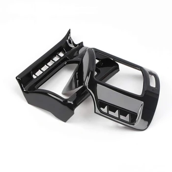 

NEW-2PCS Car Dashboard Side Air Vent Cover Frame Decor Car Interior Accessories for Toyota 4Runner 2010-2019,Glossy Black