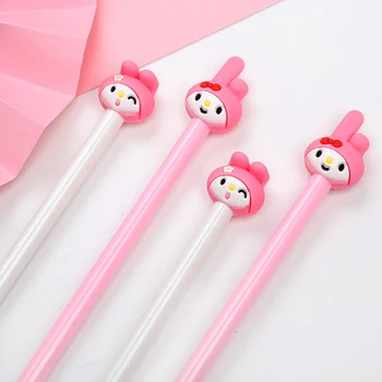 

4Pcs Creative Merlotte Rabbit Gel Pen 0.5mm Gel Pen Writing Tool for Students Kids School Supplies New stationery