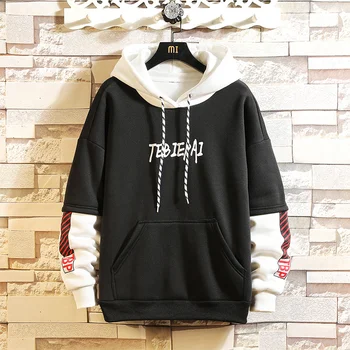 

Brand New Men Hoodies Sweatshirts Men Letter Print Long Sleeve Hoodie Hip Hop Streetwear Clothing Plus Size M-4XL