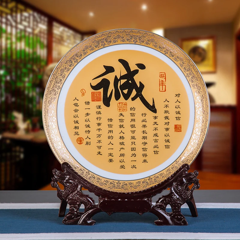 Jingdezhen керамическая декорация домашняя подвесная тарелка китайские поделки для