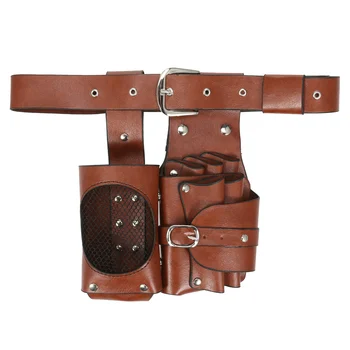 

Hairdresser Holster Scissor Bag Waist Pouch for Scissor Comb Clip Storage with Waist Belt Salon Hairdressing Tools