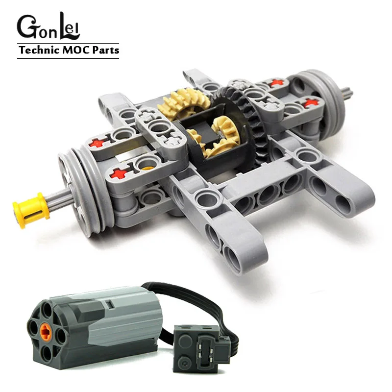 Technic комплект дифференциала для заднего колеса деталей шасси игрушечные