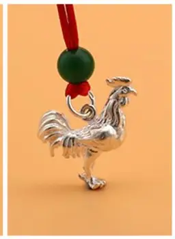 

Ethnic Style 990 pure The Chinese Zodiac Necklace Pendant Monkey chicken Dog pig necklace for men women Jewelry fo