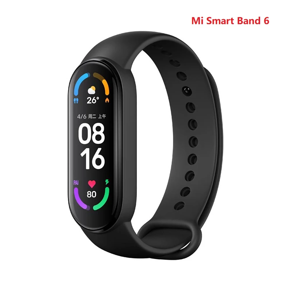 Verzoekschrift spleet Aankoop Xiaomi Mi Band 6 Sport Armband Herz Rate Fitness Tracker Bluetooth 1,56  "amoled Bildschirm Smart Band 5 Farbe Armband - Wristbands - AliExpress