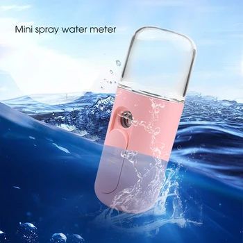 

USB Charging Nano Mist Sprayer Facial Steamer Moisturizing Skin Care Mini Face Spray Portable Nebulizer For Car Auto Home
