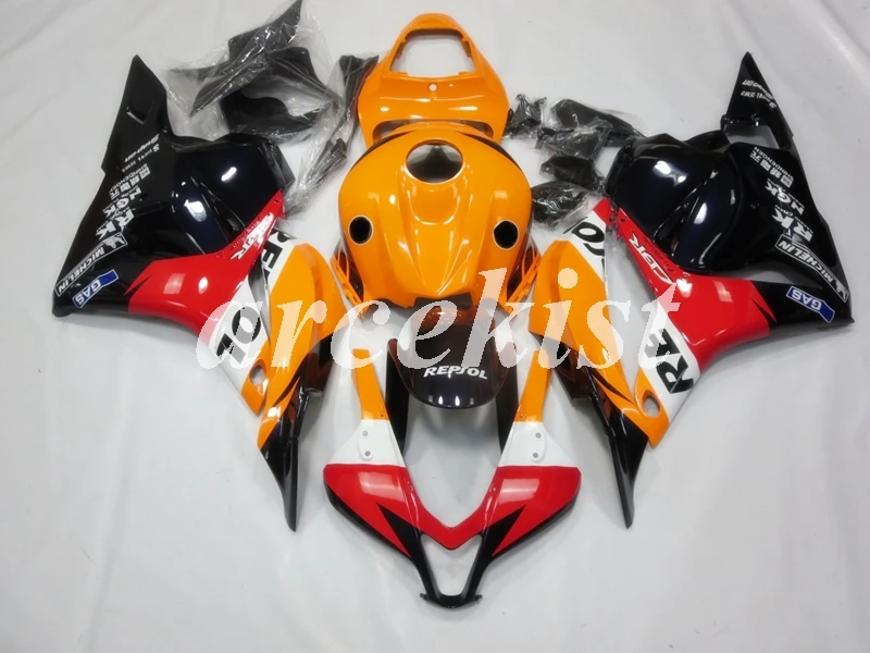 Литья под давлением ABS Обтекатели комплект Подходит для HONDA CBR600RR F5 09, 10, 11, 12, CBR600 2009 2010 2011 2012 orange красный