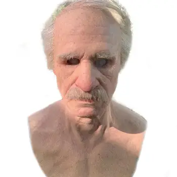 

Halloween Old Man Latex Mask Full Face Cosplay Party Mask Halloween Cosplay Masquerade Costumes Fun Props