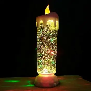

Colour Changing LED Water Candle Rechargeable LED Glitter Candle LED Colour Changing Candle Water R5O5