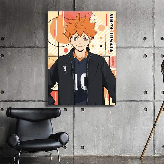 Haikyuu anime cartaz personagem voleibol menino pintura em tela impressão  cuadros arte parede moderna casa decoração da sala de estar frameles